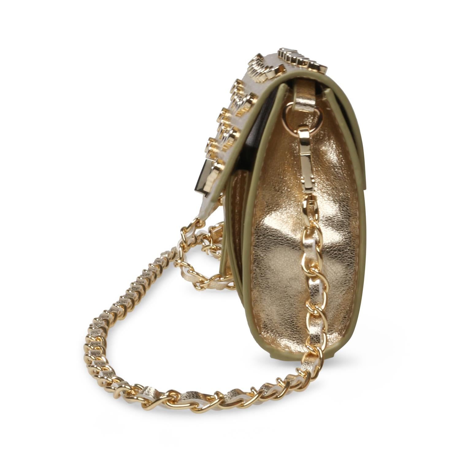 Aiden-M Metallic Studded Crossbody sold by Lord & Taylor product image thumbnail 4