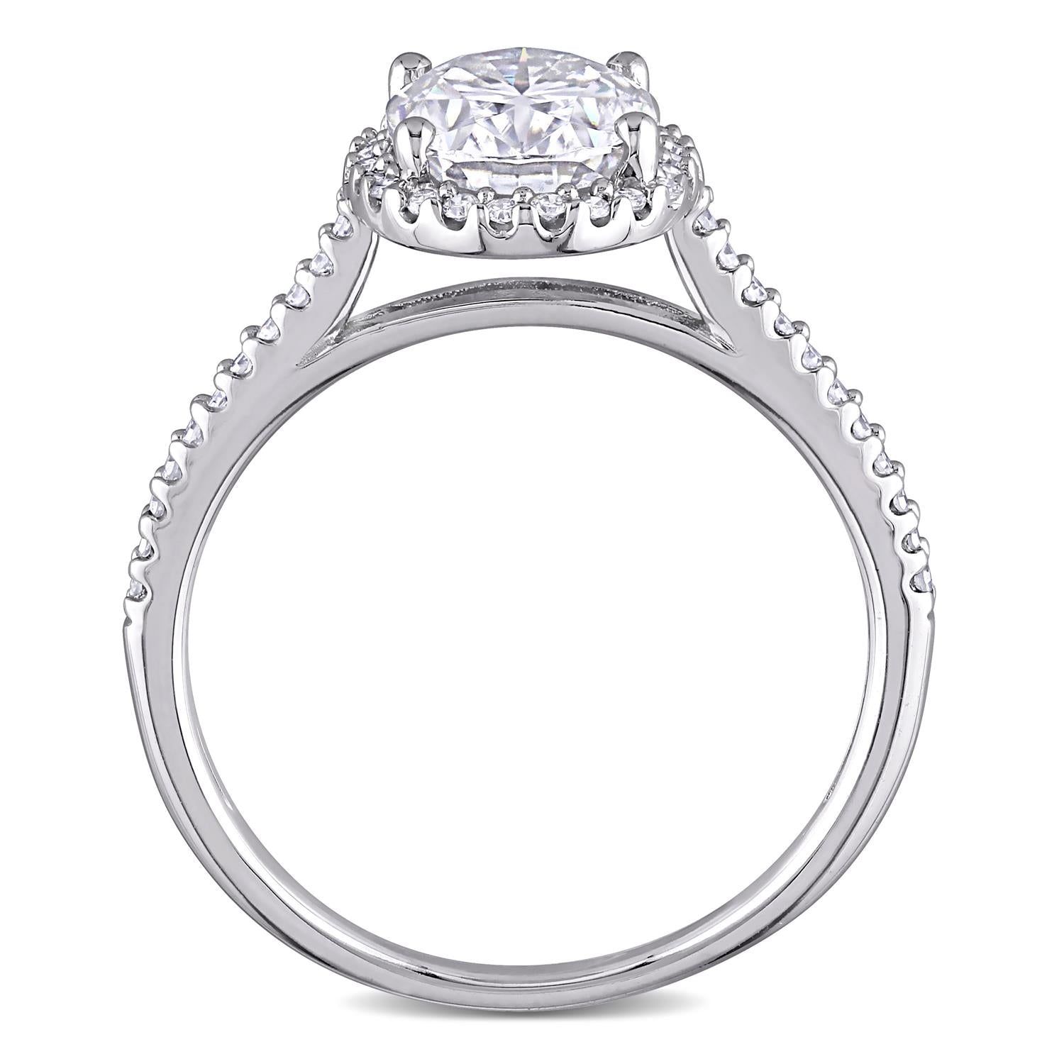 10k White Gold Moissanite Emerald-Cut Ring sold by Lord & Taylor product image thumbnail 8