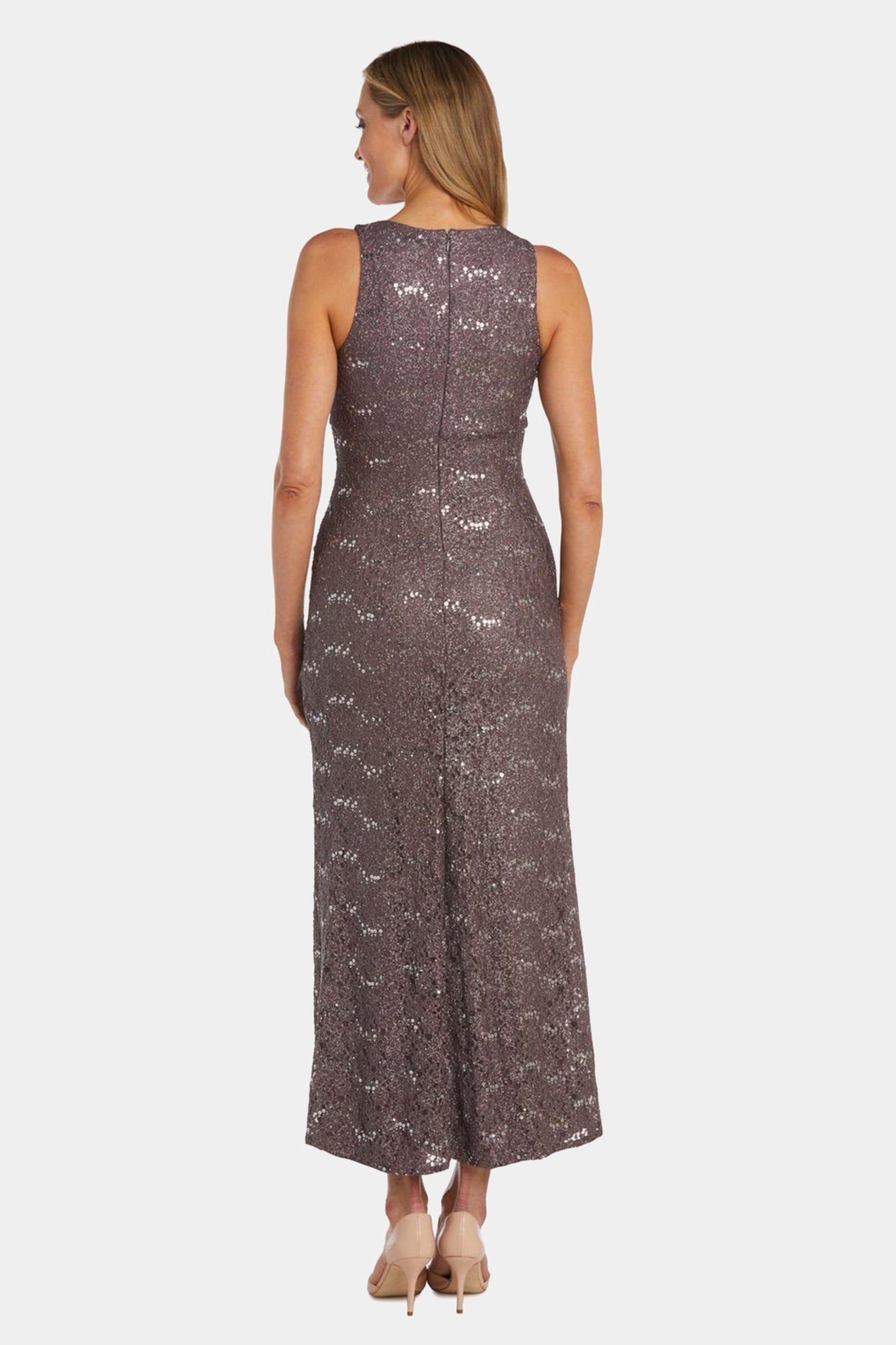 Side Slit Long Elegant Lace Dress sold by Lord & Taylor product image thumbnail 7