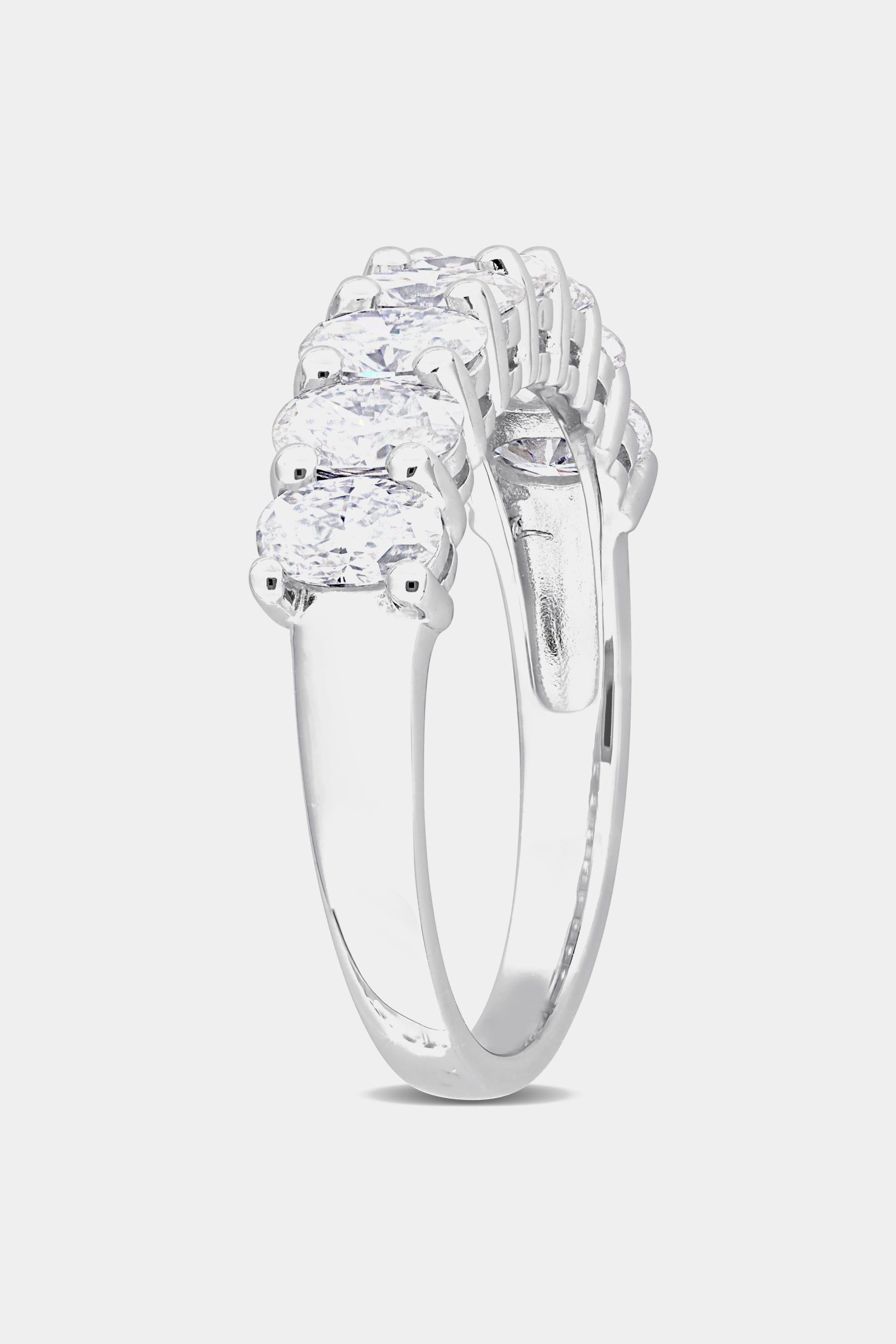 Oval-Cut Moissanite Anniversary Band sold by Lord & Taylor product image thumbnail 3