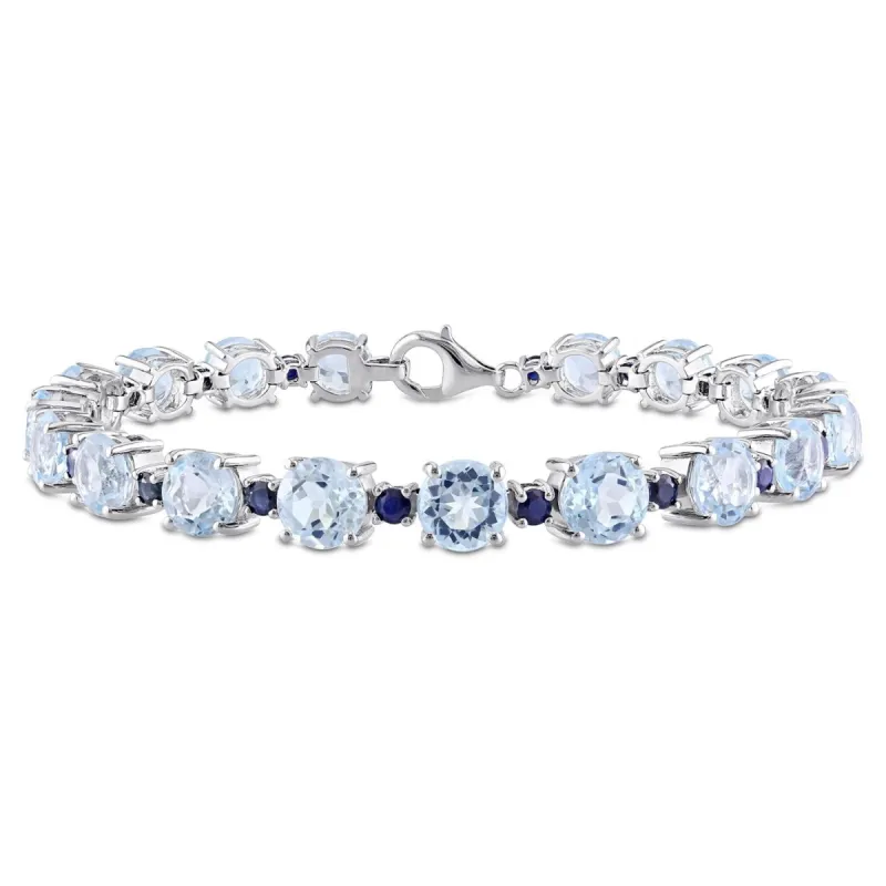 Blue Topaz and Sapphire Bracelet sold by Lord & Taylor