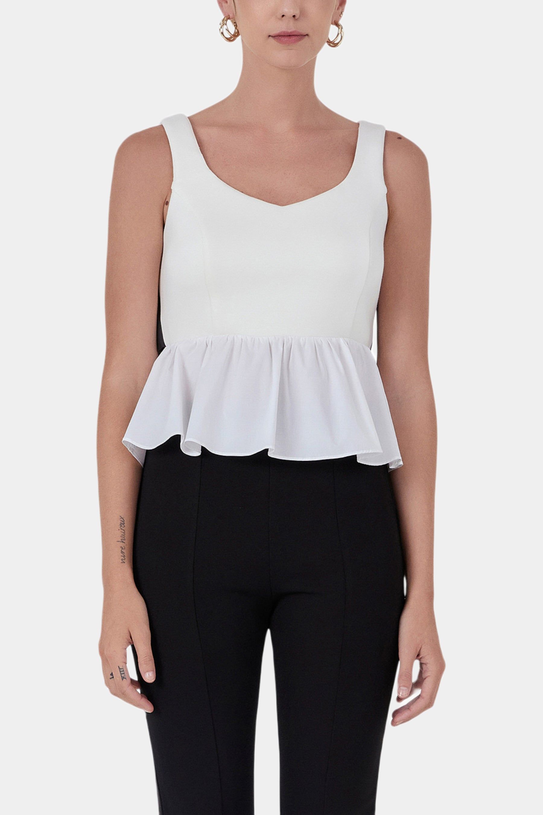 Back Bow Contrast Top sold by Lord & Taylor
