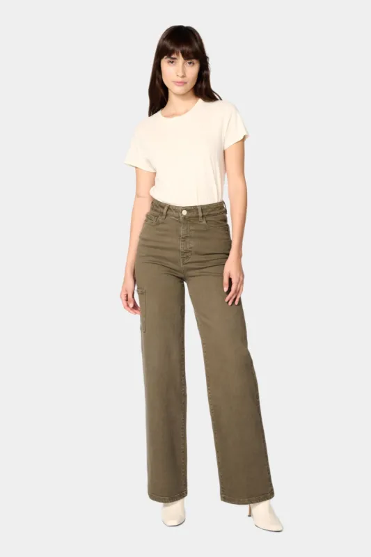 HOU Relaxed Wide Leg Ivy Jeans sold by Lord & Taylor