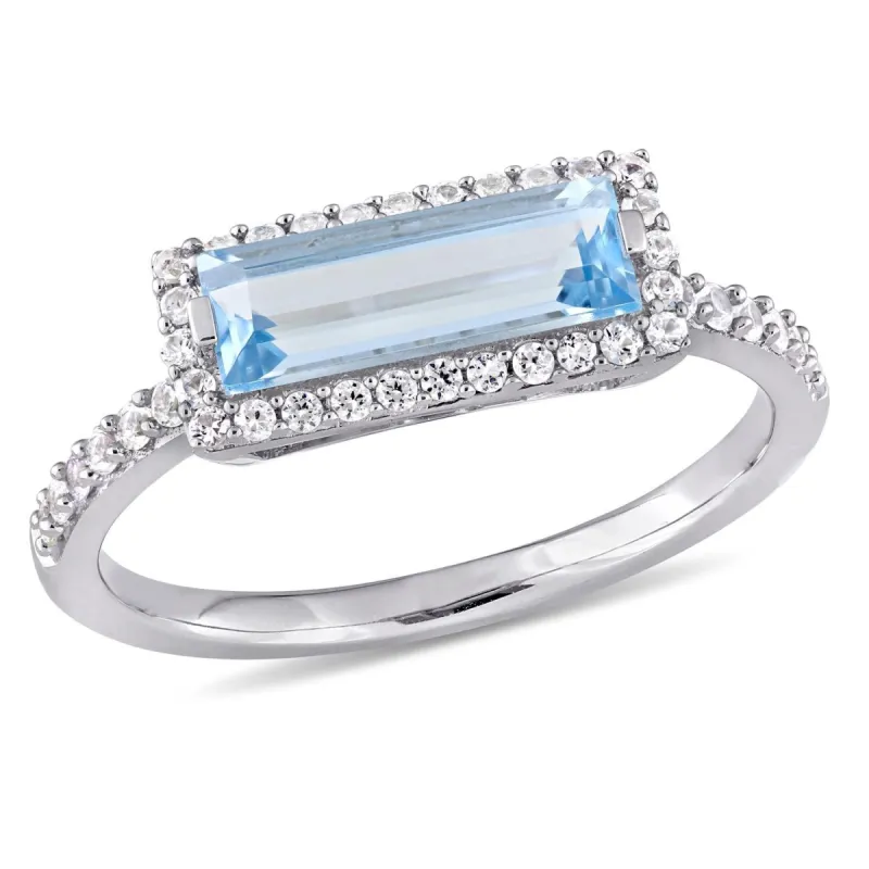 Blue Topaz and White Sapphire Ring sold by Lord & Taylor