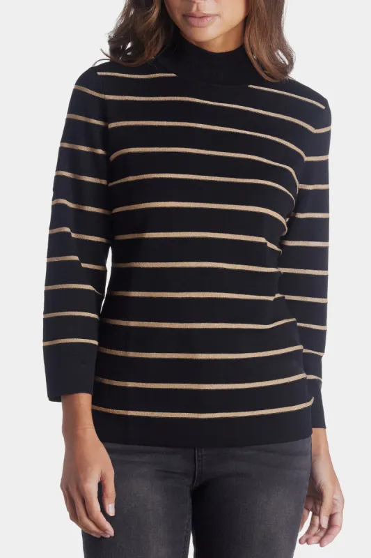 Mock Neck 3/4 Sleeve Sweater sold by Lord & Taylor