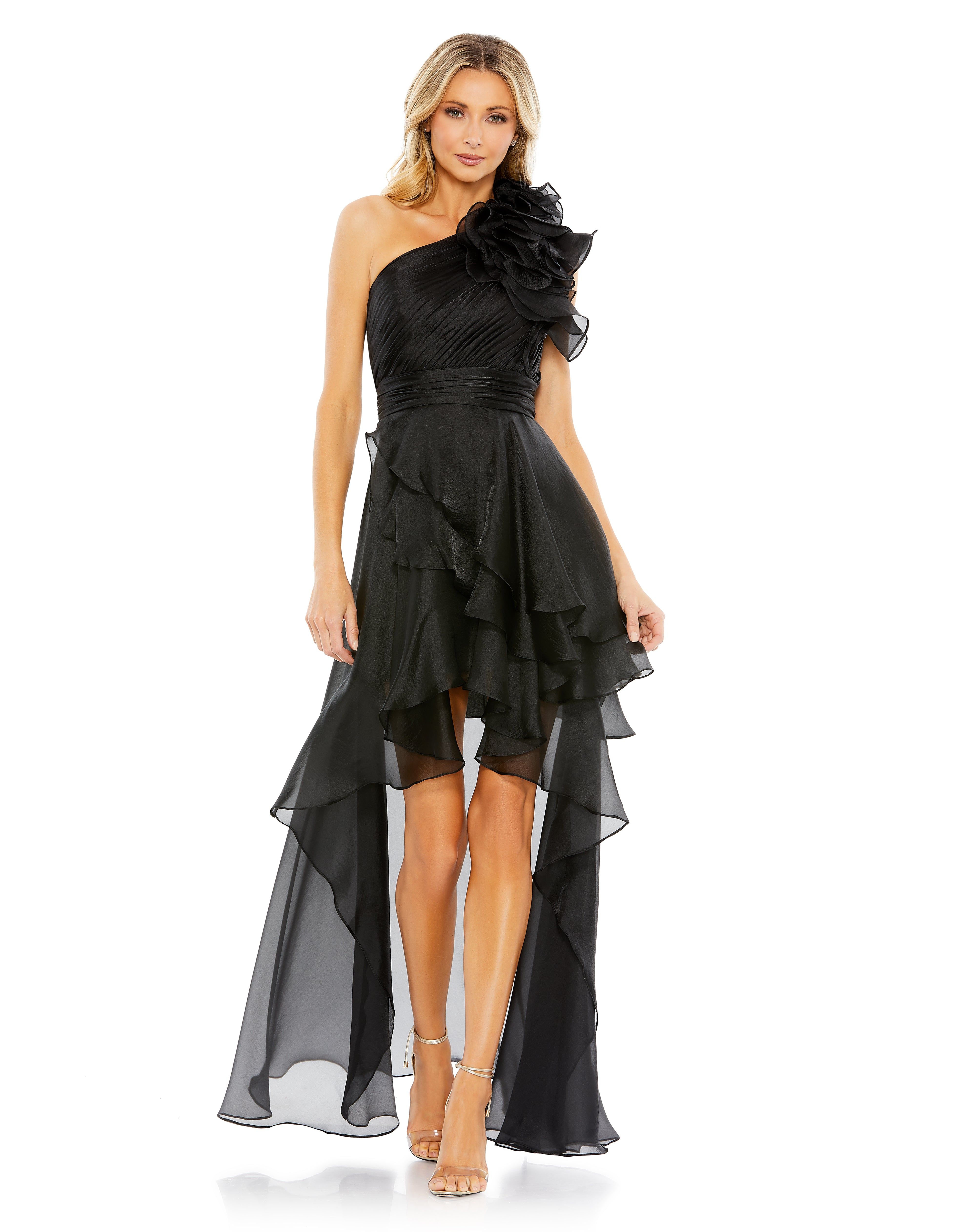 One Shoulder Ruffle Gown sold by Lord & Taylor product image thumbnail 5