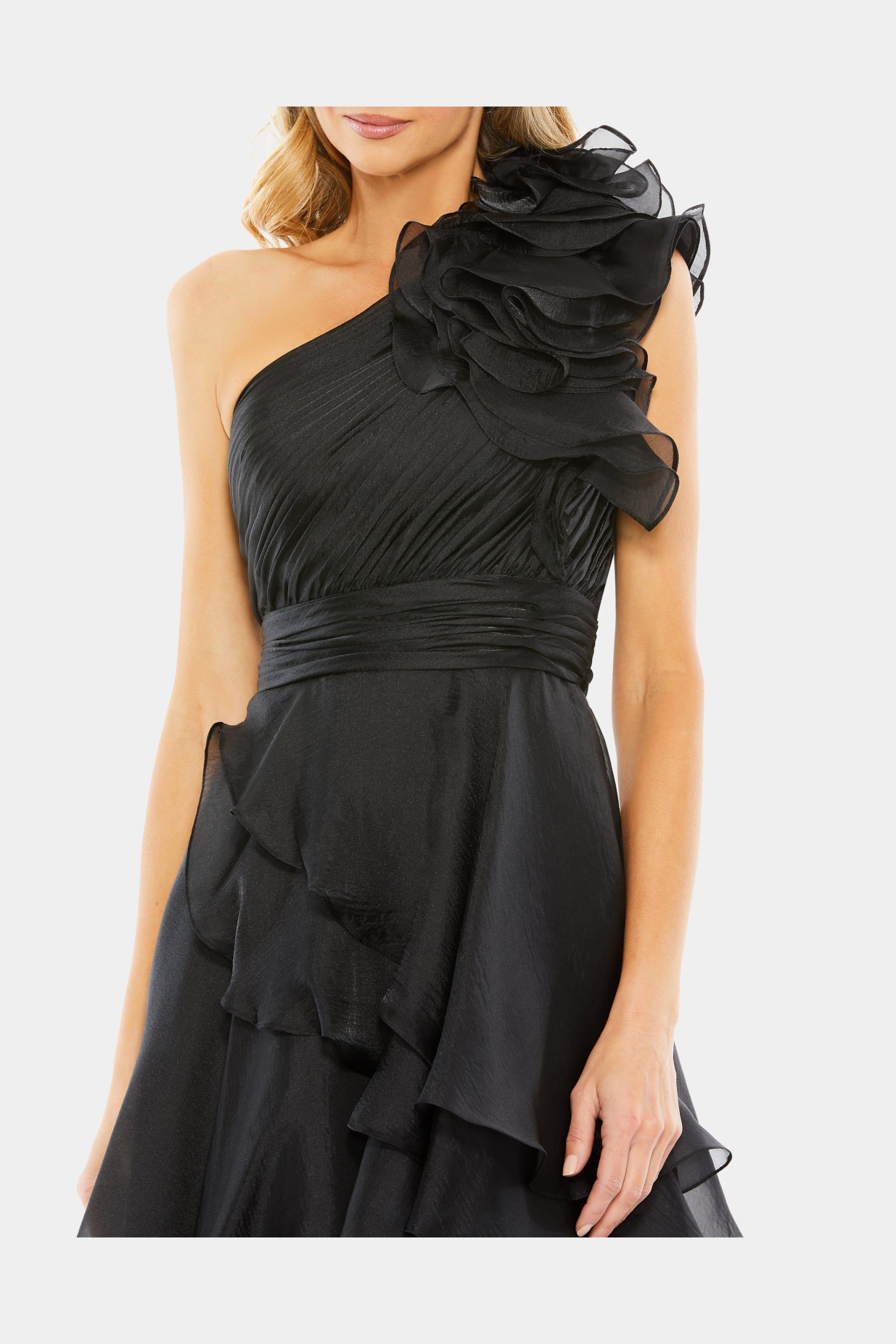 One Shoulder Ruffle Gown sold by Lord & Taylor product image thumbnail 2
