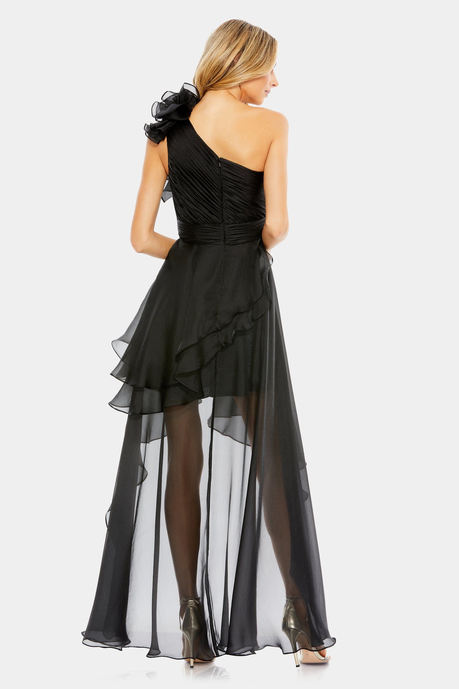 One Shoulder Ruffle Gown sold by Lord & Taylor product image thumbnail 3
