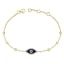14K Gold and Diamond Evil Eye Bracelet sold by Lord & Taylor product image thumbnail 2