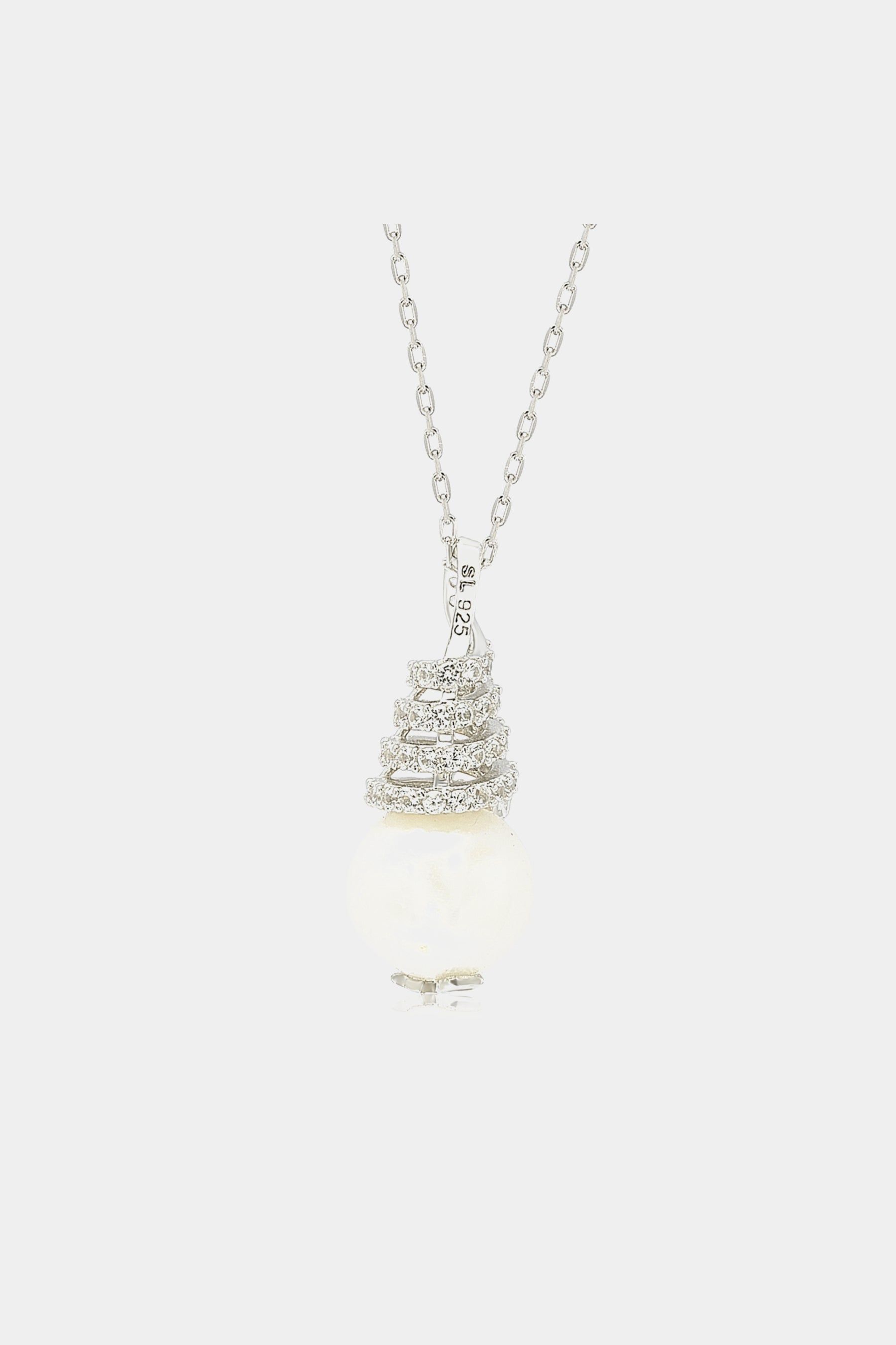 Pearl & Sapphire Swirl Pendant sold by Lord & Taylor product image thumbnail 3