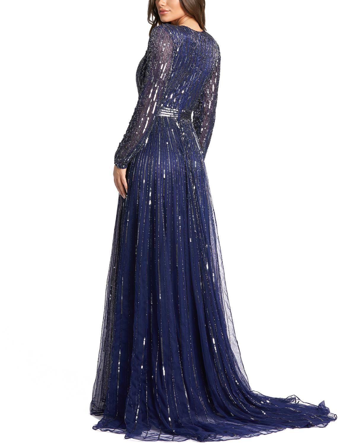 Long Sleeve A-Line Gown sold by Lord & Taylor product image thumbnail 7