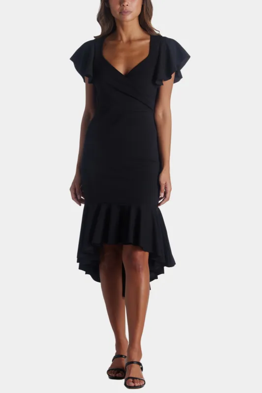 Frill Dip Hem Midi Dress sold by Lord & Taylor