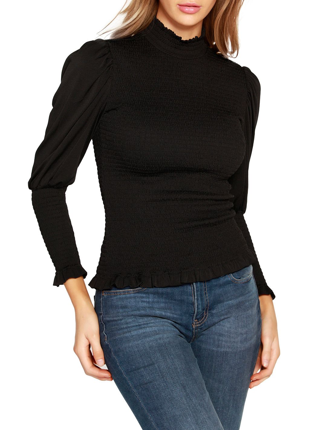 Smocked Puff Sleeve Top sold by Lord & Taylor product image thumbnail 5