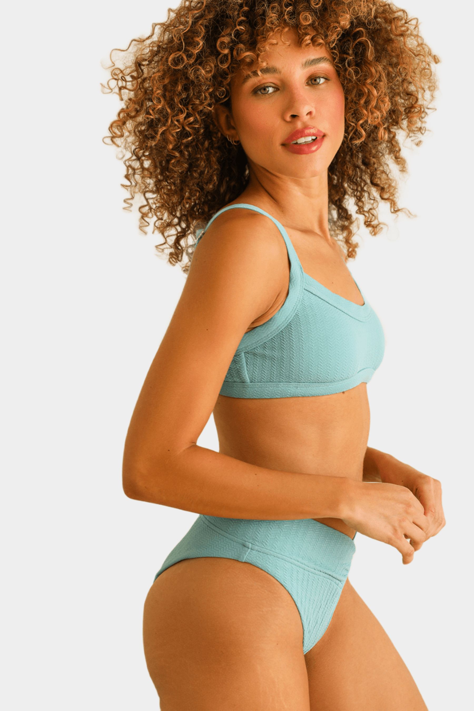 Retro High Cut Cheeky Swim Bikini Bottom - Surf Rider sold by Lord & Taylor product image thumbnail 2