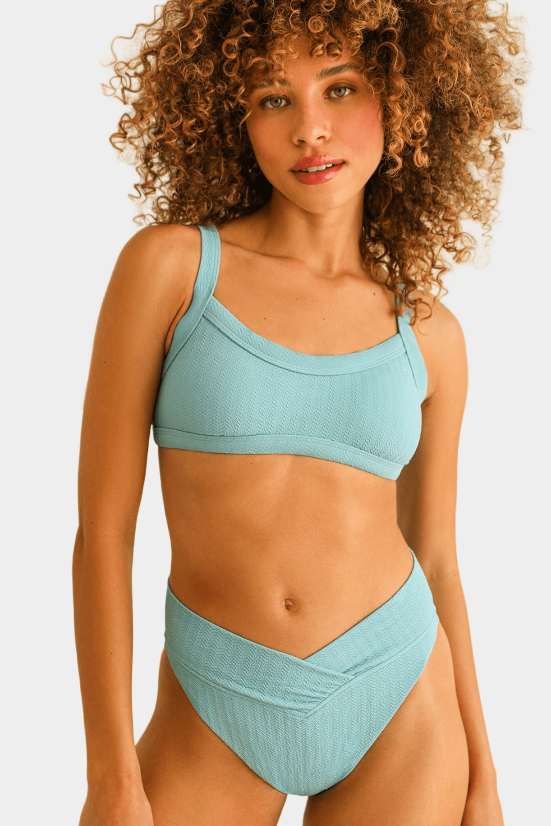 Retro High Cut Cheeky Swim Bikini Bottom - Surf Rider sold by Lord & Taylor
