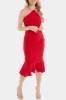 Crop Chain Neck Frill Midi sold by Lord & Taylor