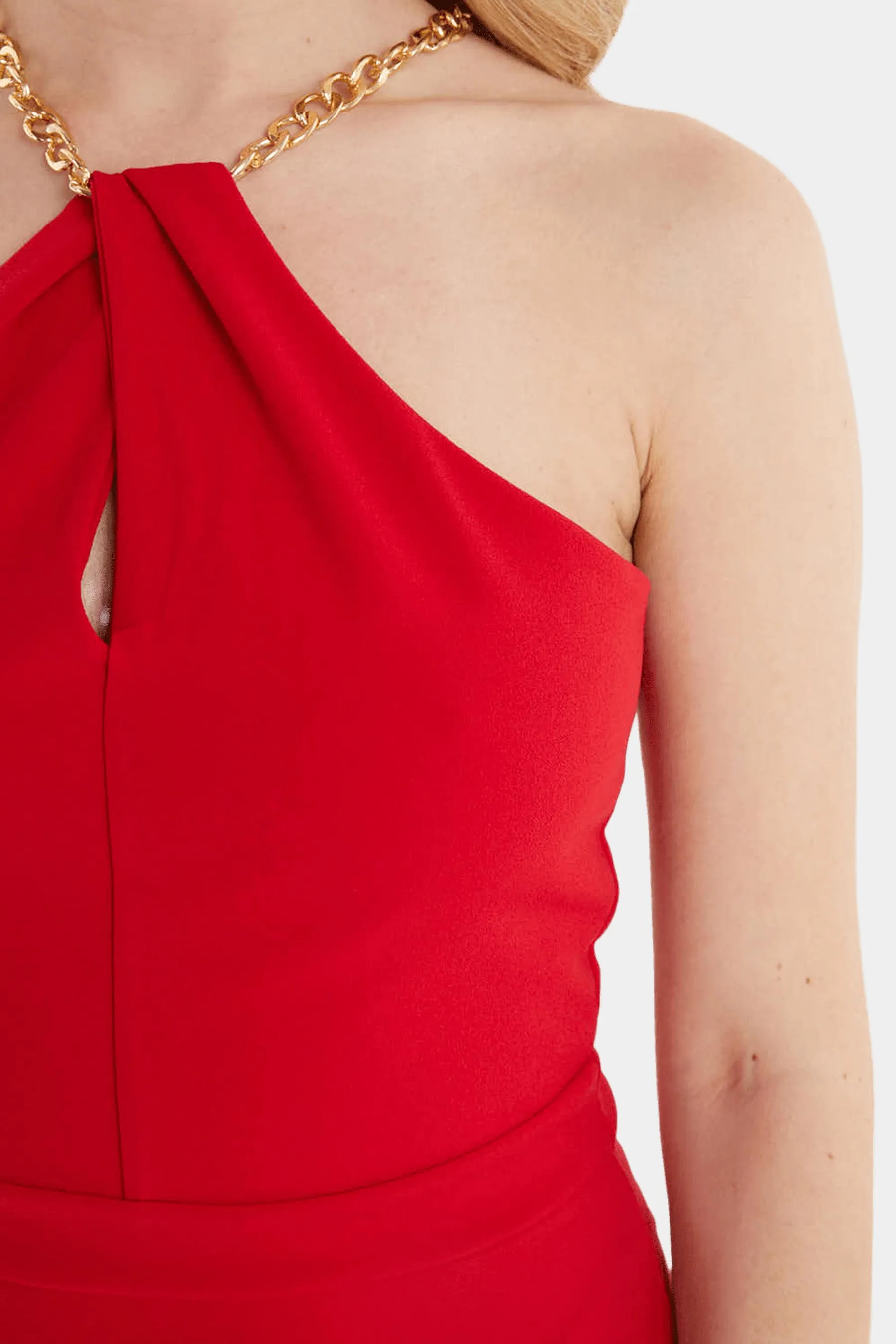 Crop Chain Neck Frill Midi sold by Lord & Taylor product image thumbnail 5