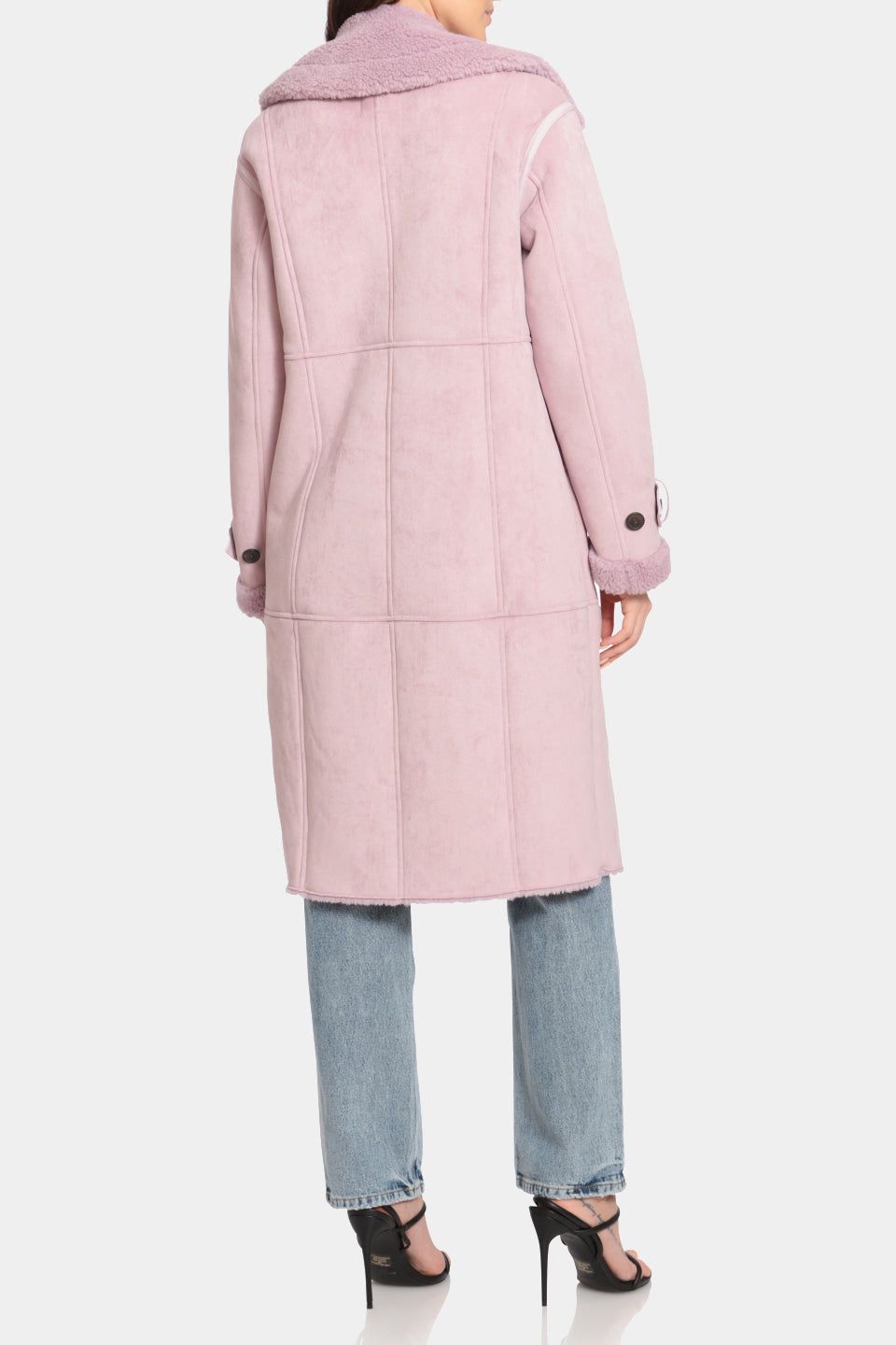 Double Breasted Faux Shearling Coat sold by Lord & Taylor product image thumbnail 5