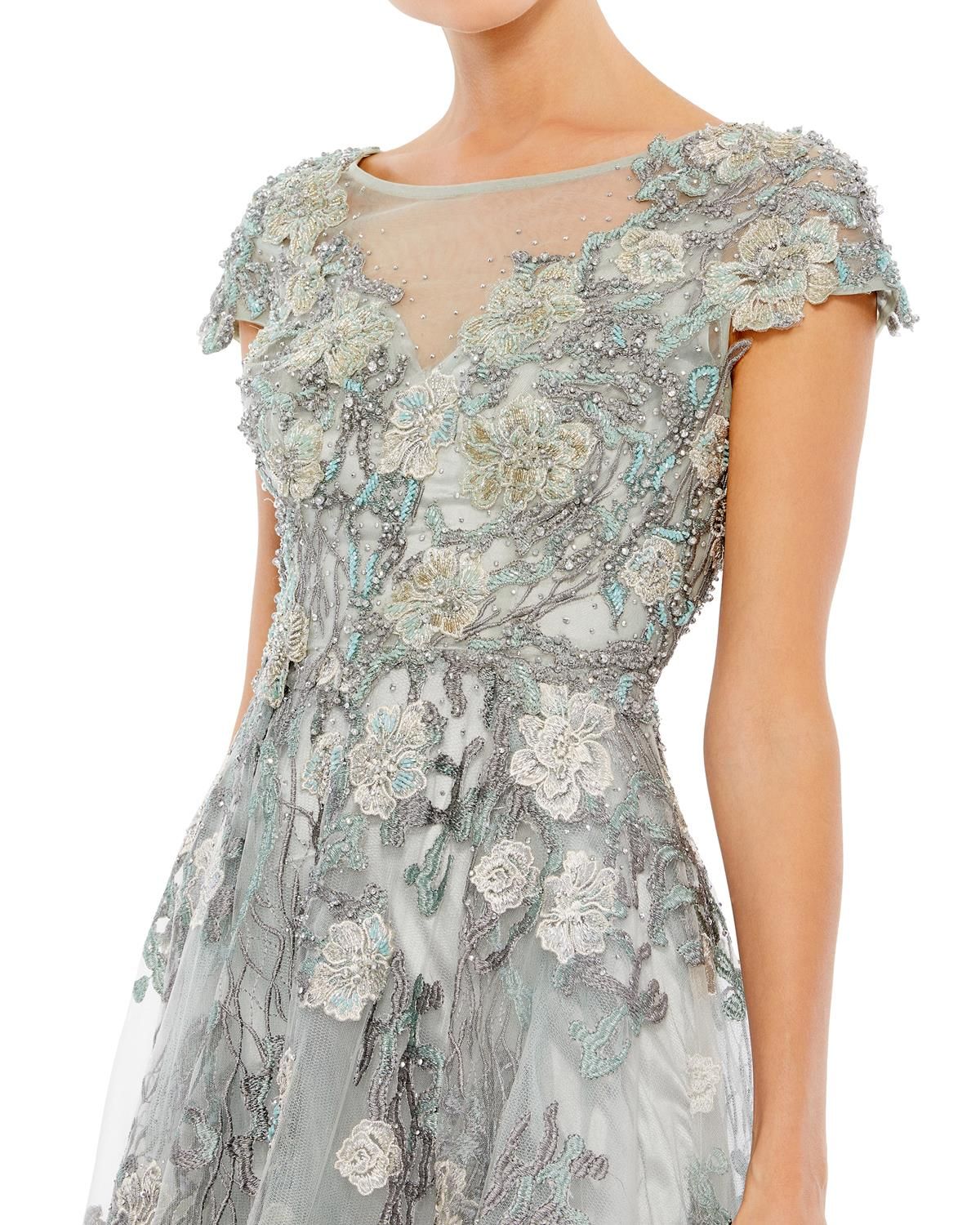 Floral Lace Gown sold by Lord & Taylor product image thumbnail 3