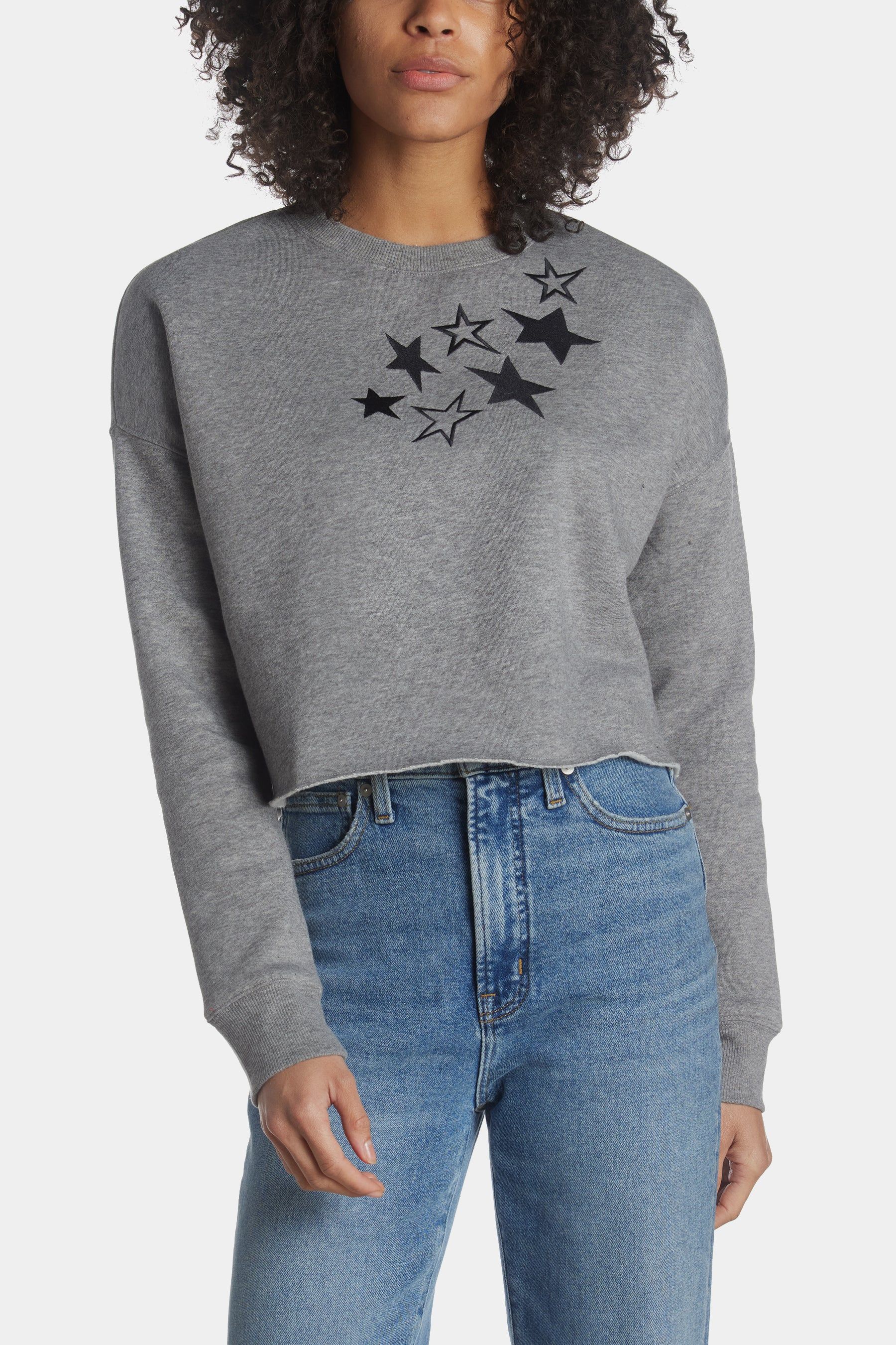 Embroidered Star Fleece Sweatshirt sold by Lord & Taylor product image thumbnail 4