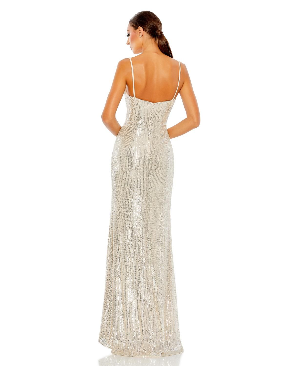 Sequined Sleeveless Column Gown sold by Lord & Taylor product image thumbnail 2