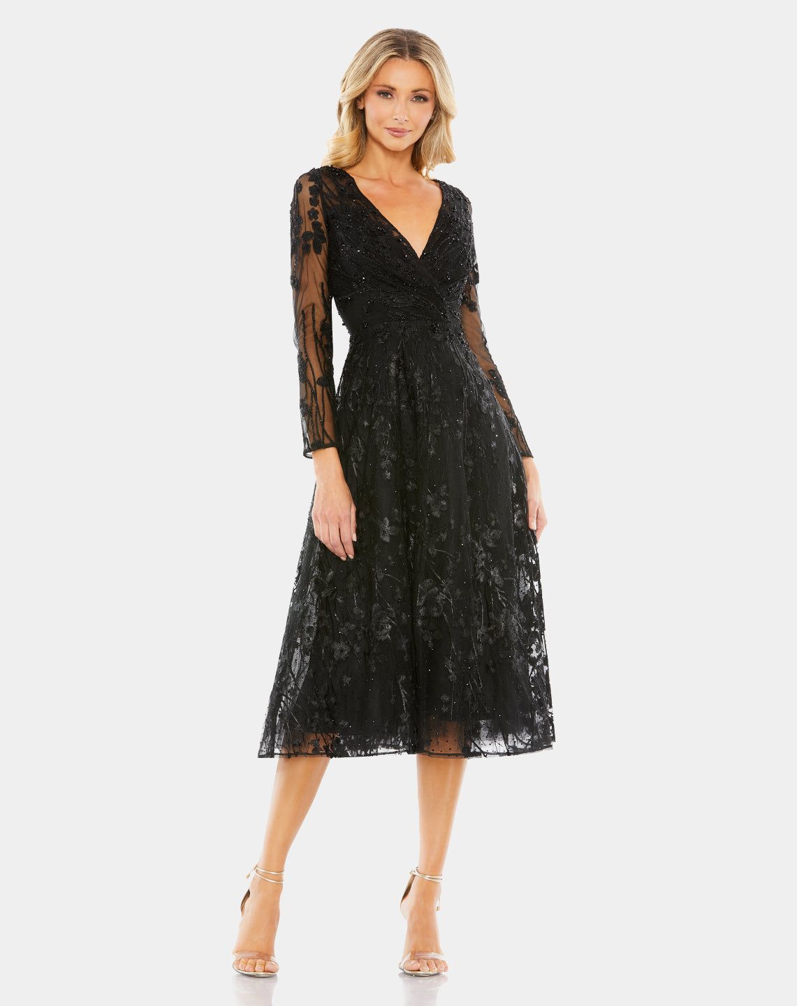 Embellished Floral Long Sleeve Dress sold by Lord & Taylor