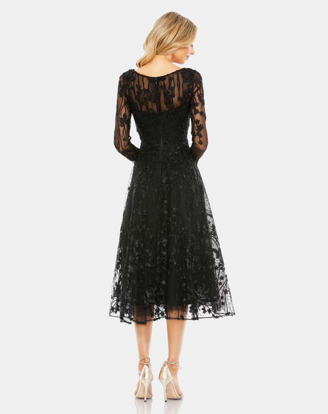 Embellished Floral Long Sleeve Dress sold by Lord & Taylor product image thumbnail 2