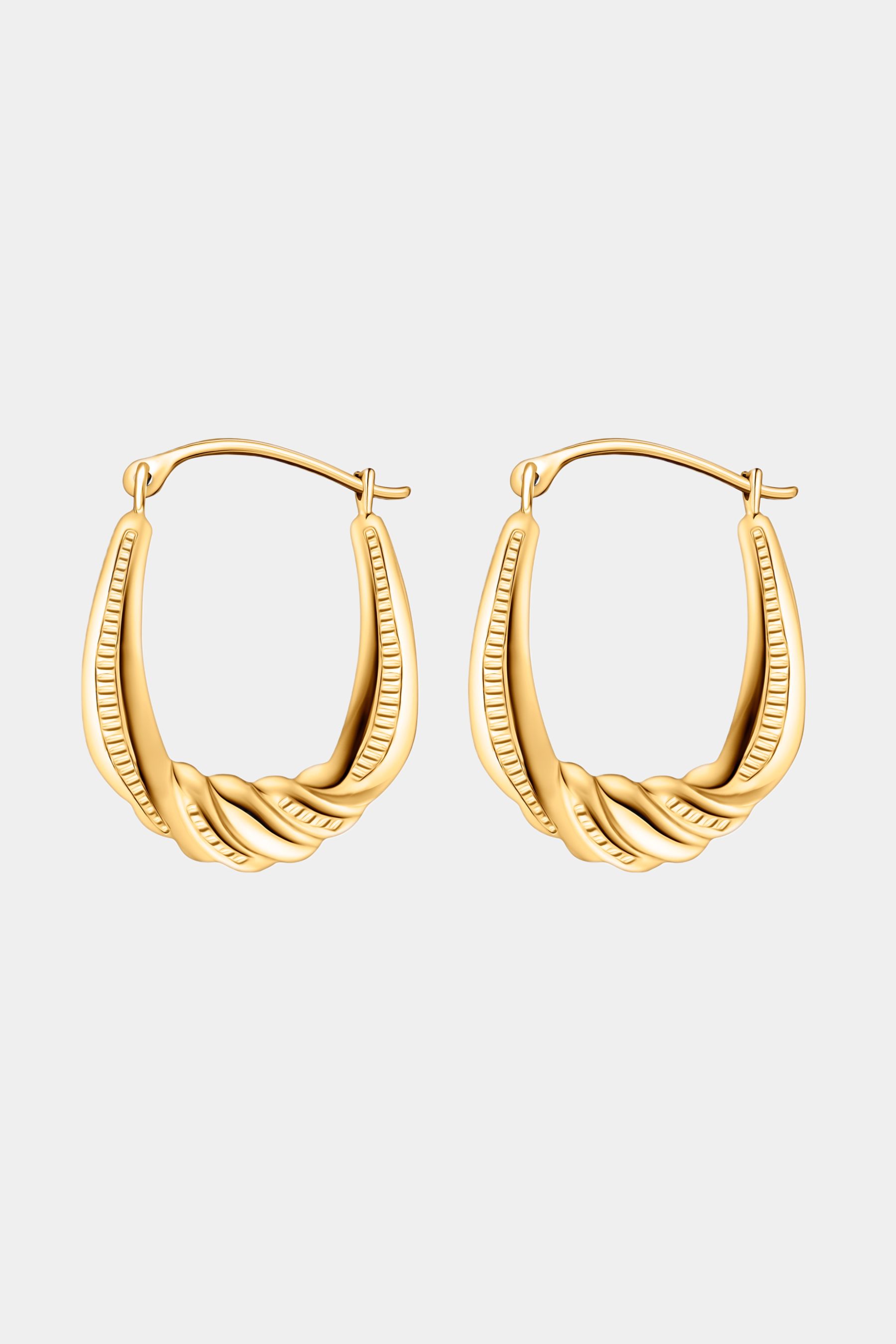 14K Gold Oval Hoop Earrings sold by Lord & Taylor