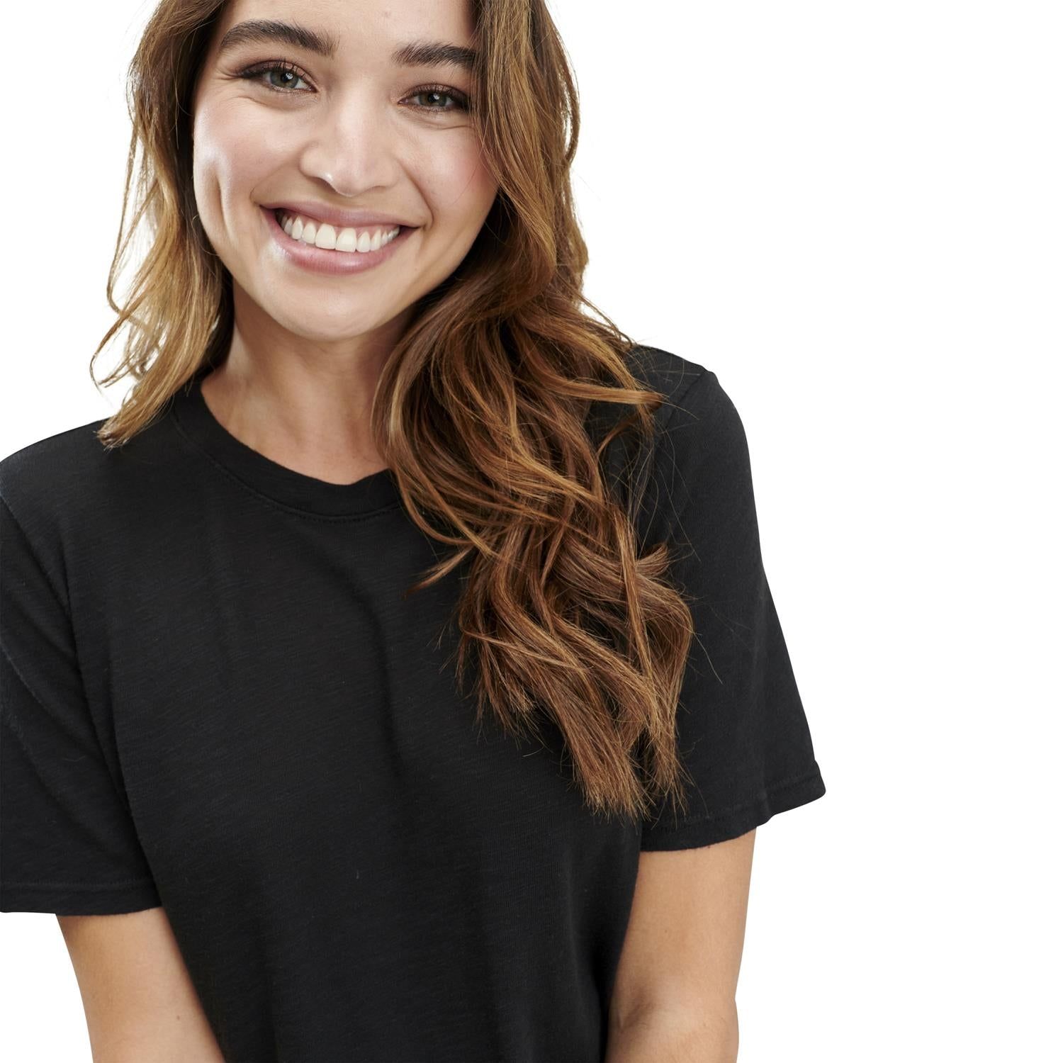 Zoe Slub Crew Neck T-shirt sold by Lord & Taylor product image thumbnail 2