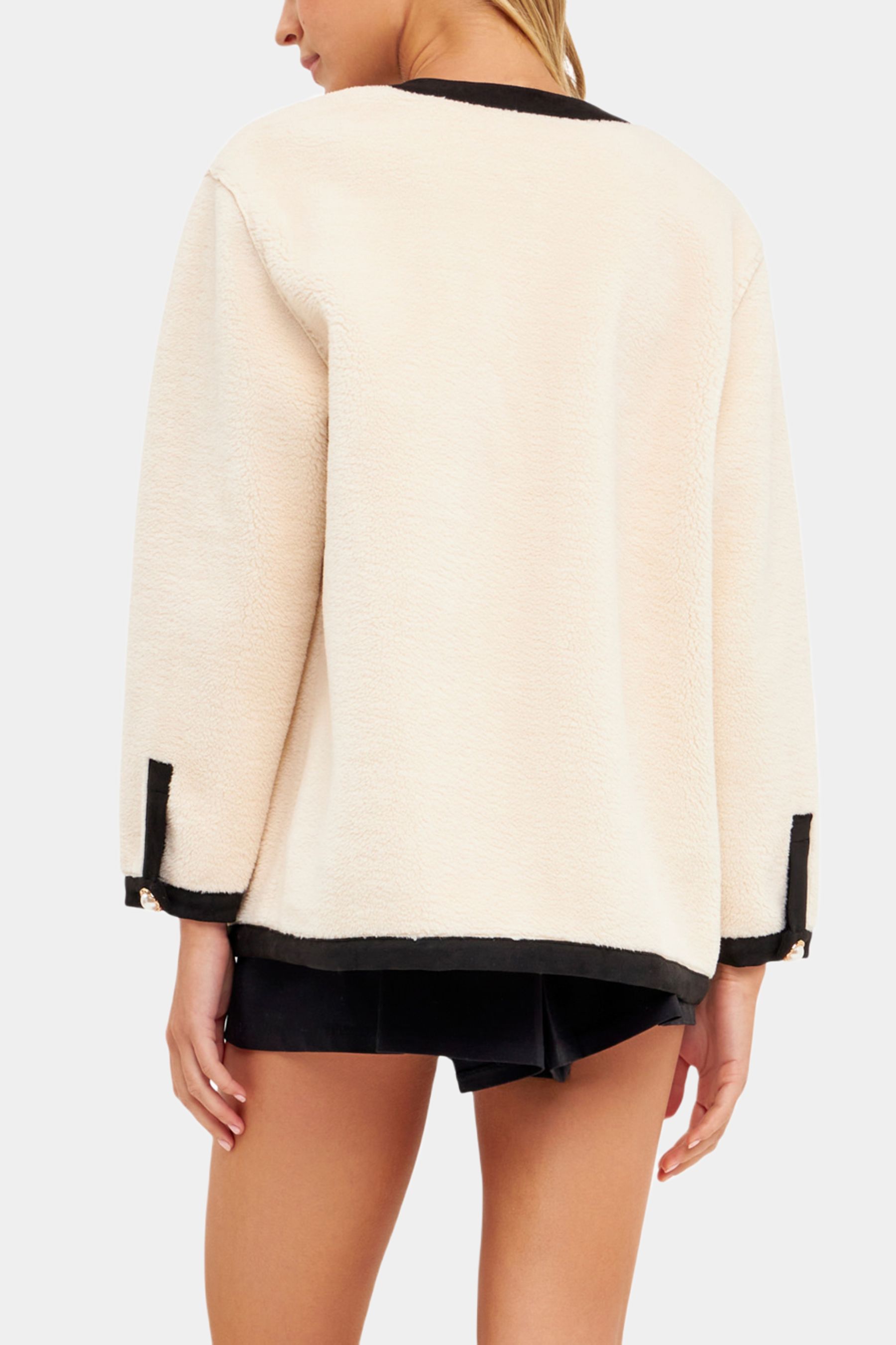 Shearling Buttoned Jacket sold by Lord & Taylor product image thumbnail 4