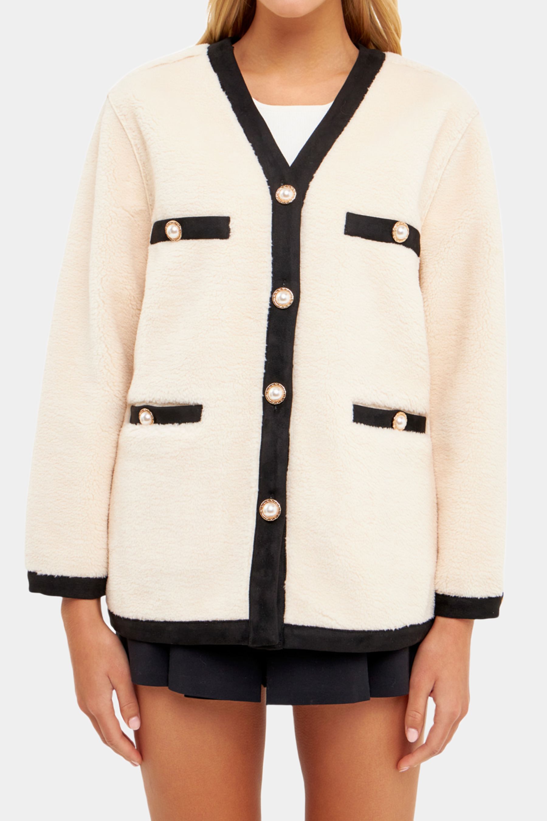 Shearling Buttoned Jacket sold by Lord & Taylor
