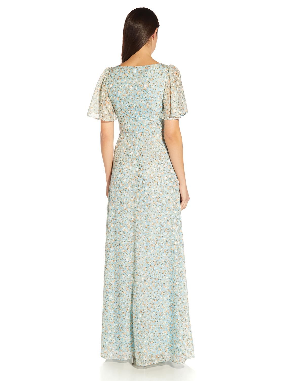 Printed Tie Front Gown sold by Lord & Taylor product image thumbnail 2