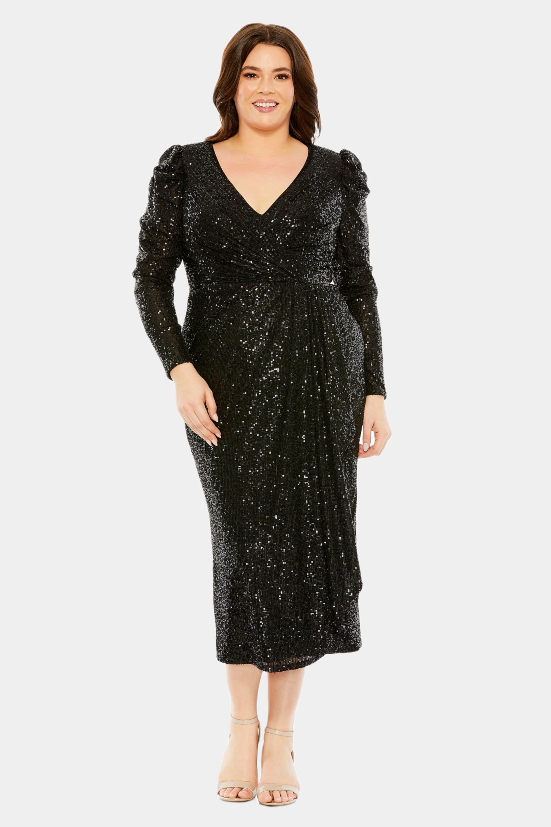 Princess Long Sleeve Sequin Dress sold by Lord & Taylor product image thumbnail 4