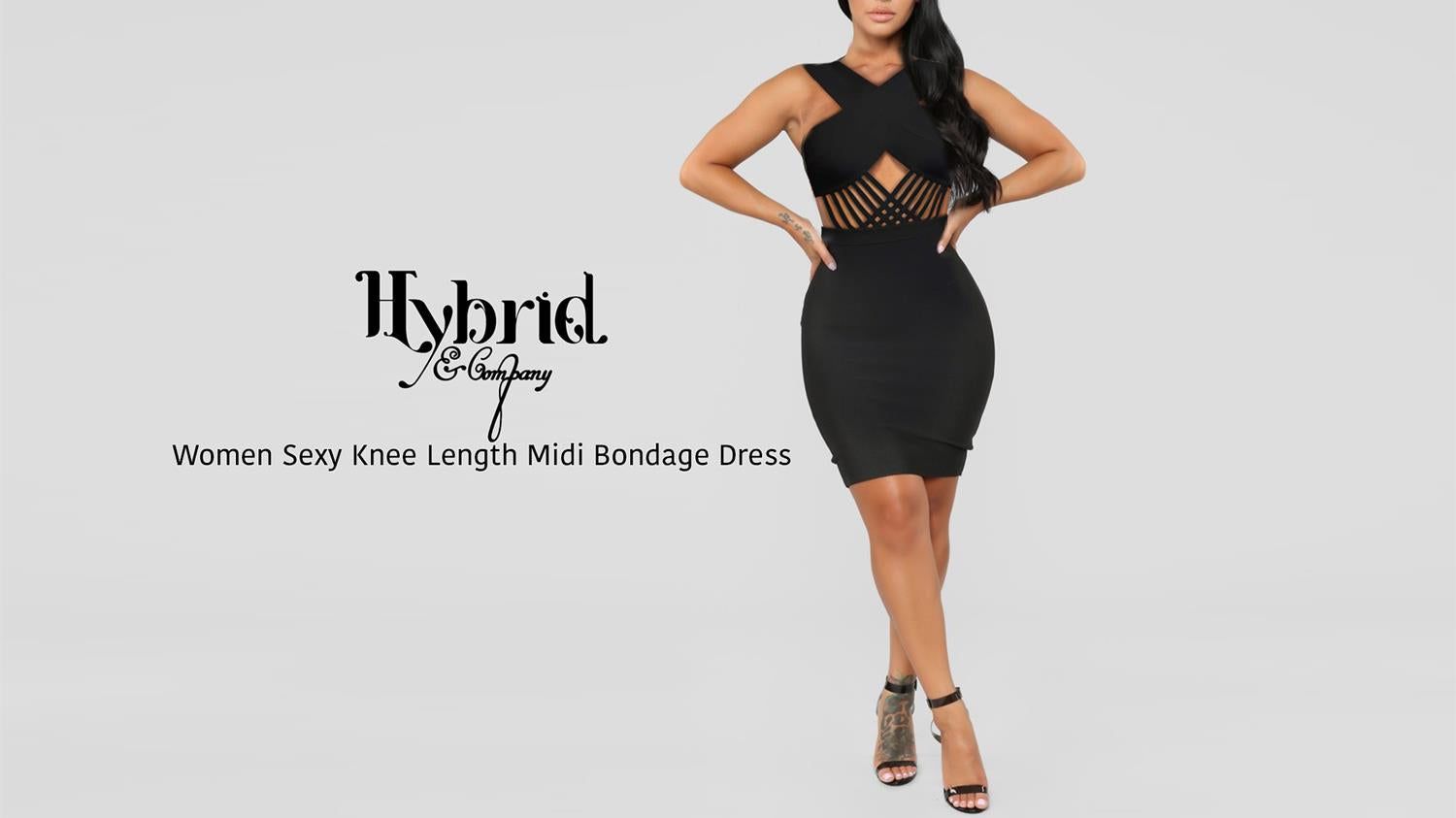 Cross Strap Bodycon Bandage Dress sold by Lord & Taylor product image thumbnail 3