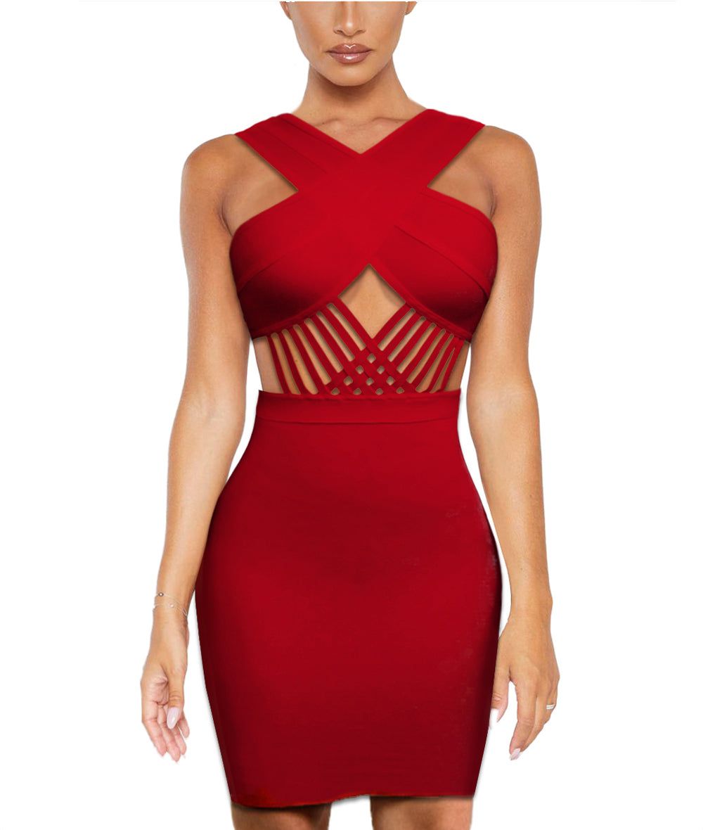 Cross Strap Bodycon Bandage Dress sold by Lord & Taylor product image thumbnail 24