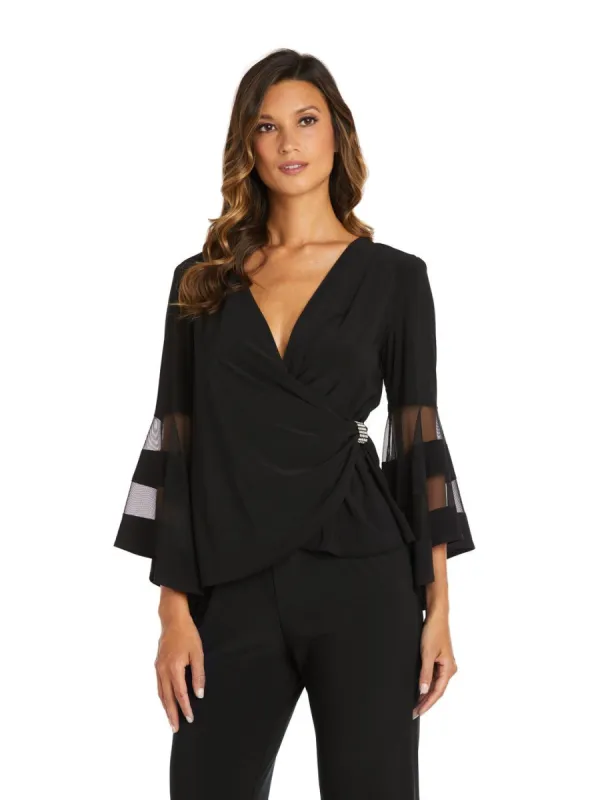 Bell Sleeve Wrap Top sold by Lord & Taylor