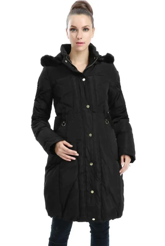 Minnie Maternity Hooded Down Puffer Coat sold by Lord & Taylor