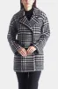 Oversized Wool Blend Plaid Houndstooth Coat sold by Lord & Taylor