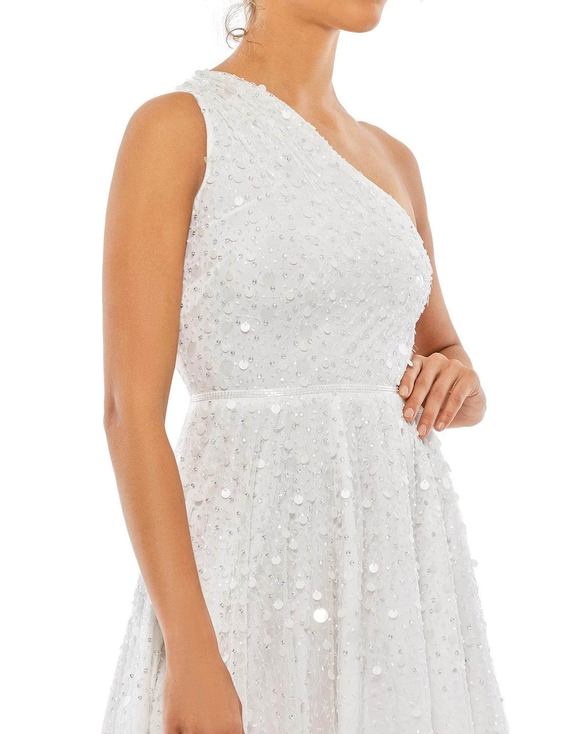 One Shoulder High Low Gown sold by Lord & Taylor product image thumbnail 5