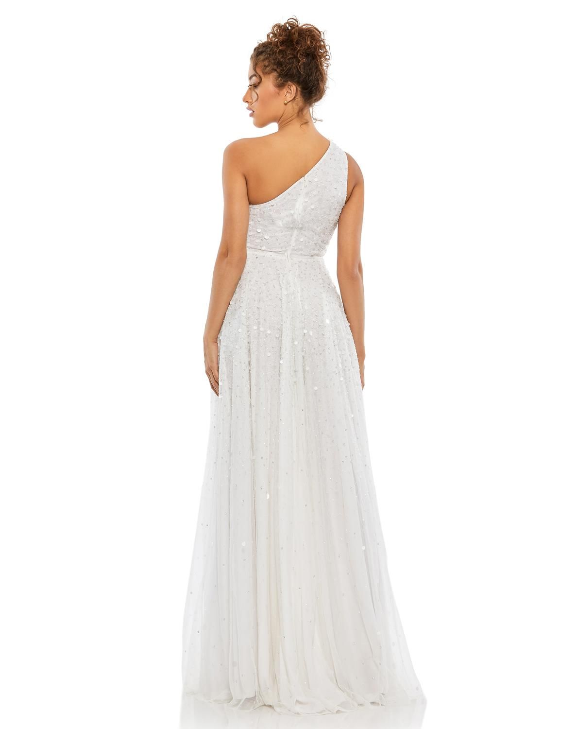 One Shoulder High Low Gown sold by Lord & Taylor product image thumbnail 4