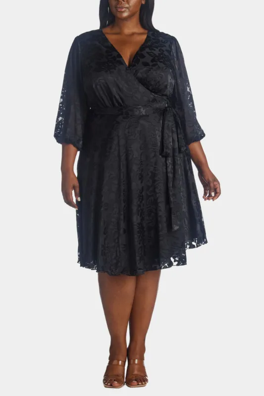 Silk Burnout Wrap Dress sold by Lord & Taylor