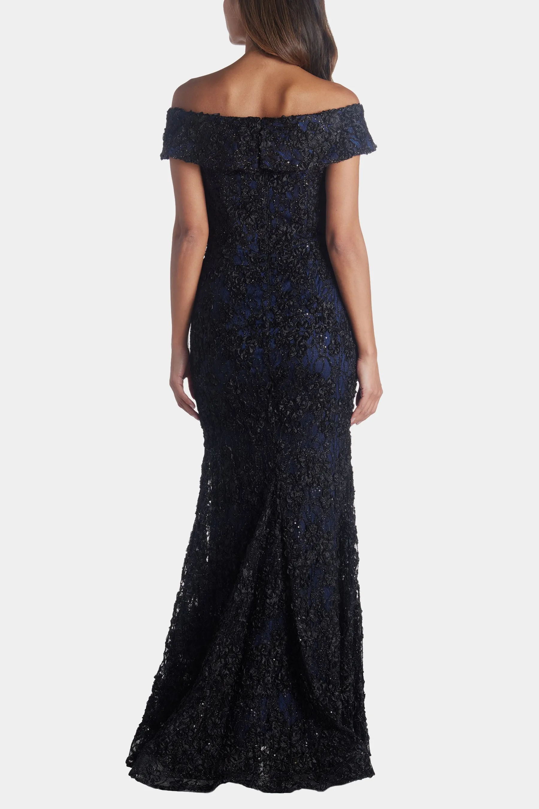 Off The Shoulder Long Lace Dress sold by Lord & Taylor product image thumbnail 4