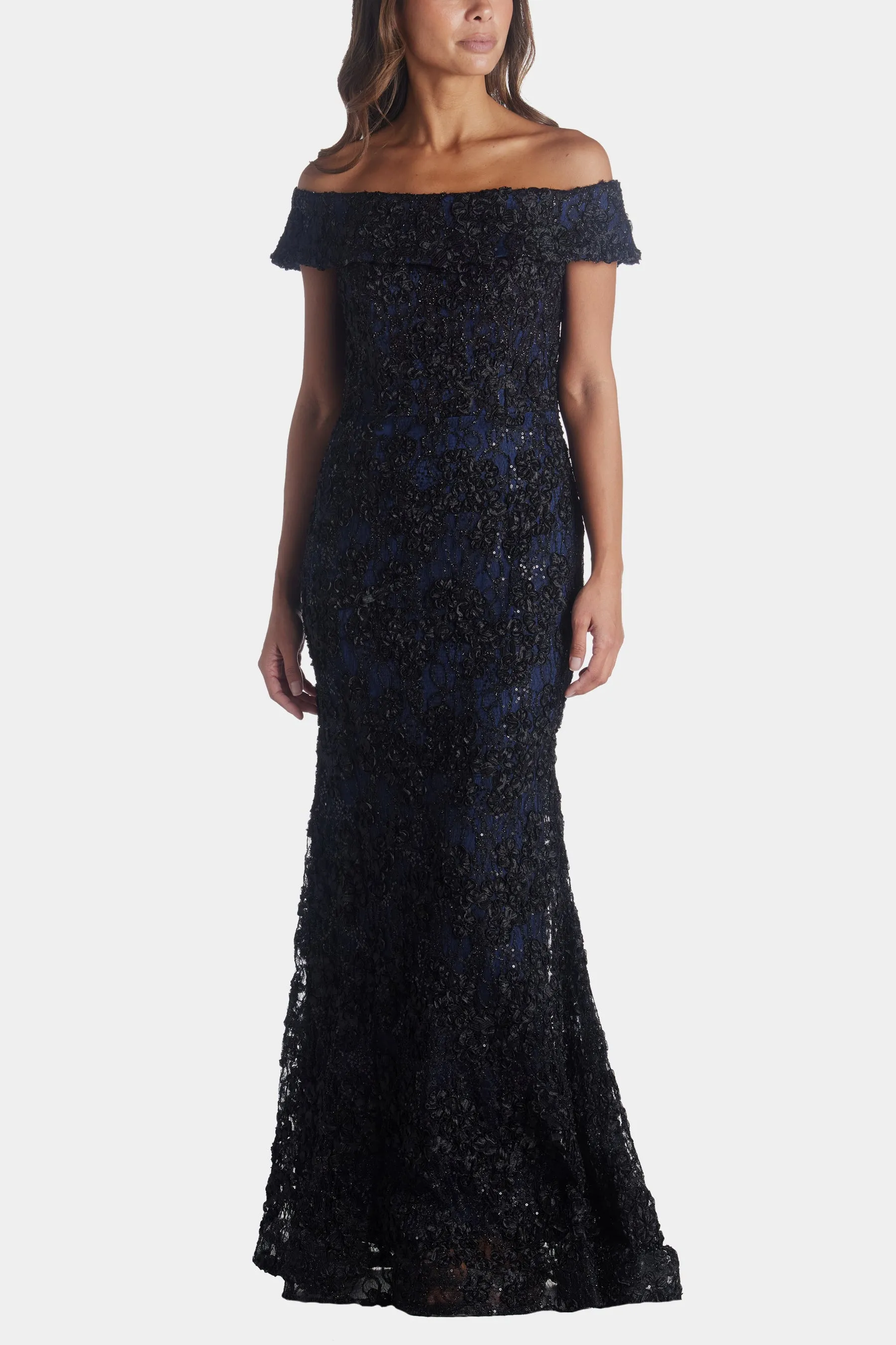 Off The Shoulder Long Lace Dress sold by Lord & Taylor