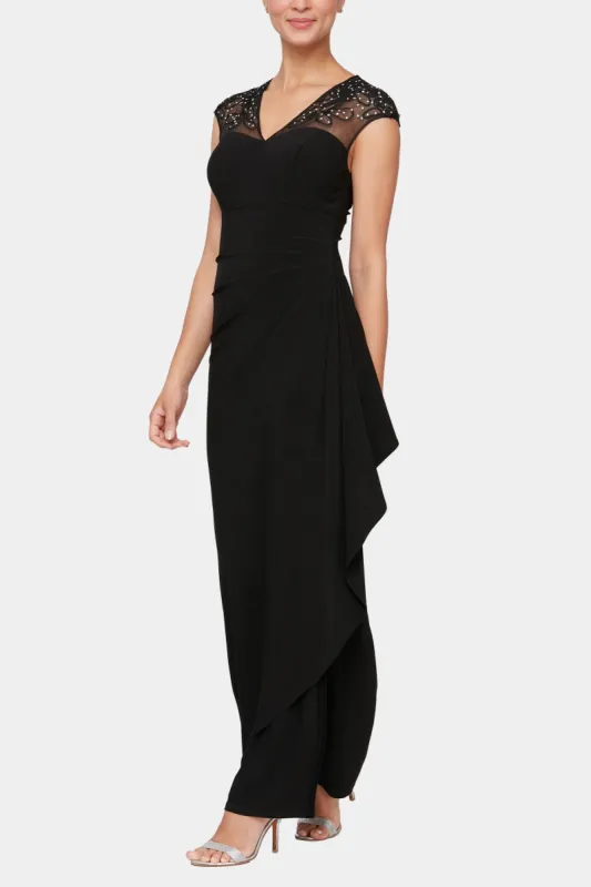 Long Embellished Empire Waist Dress sold by Lord & Taylor