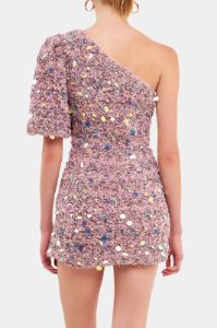 One Shoulder Sequin Mini Dress sold by Lord & Taylor