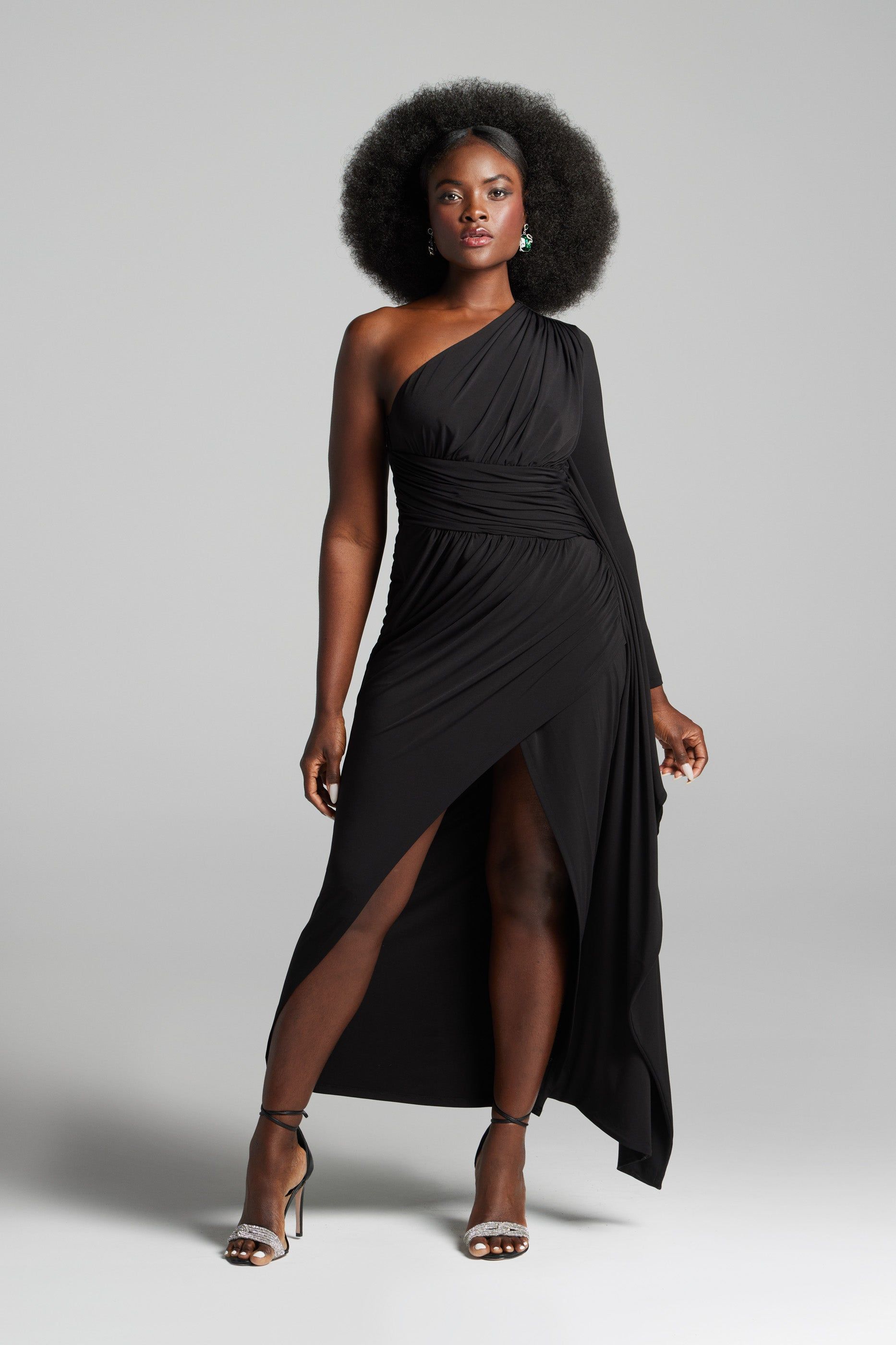 One Shoulder Ruched Dress sold by Lord & Taylor product image thumbnail 3