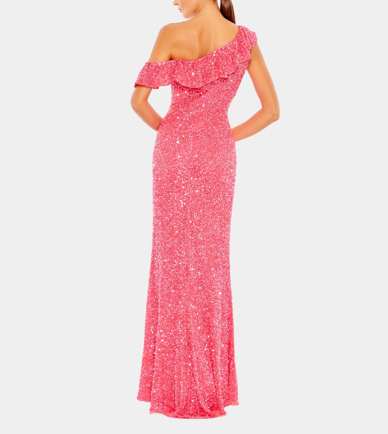 Sequined Drop Shoulder Trumpet Gown sold by Lord & Taylor product image thumbnail 6
