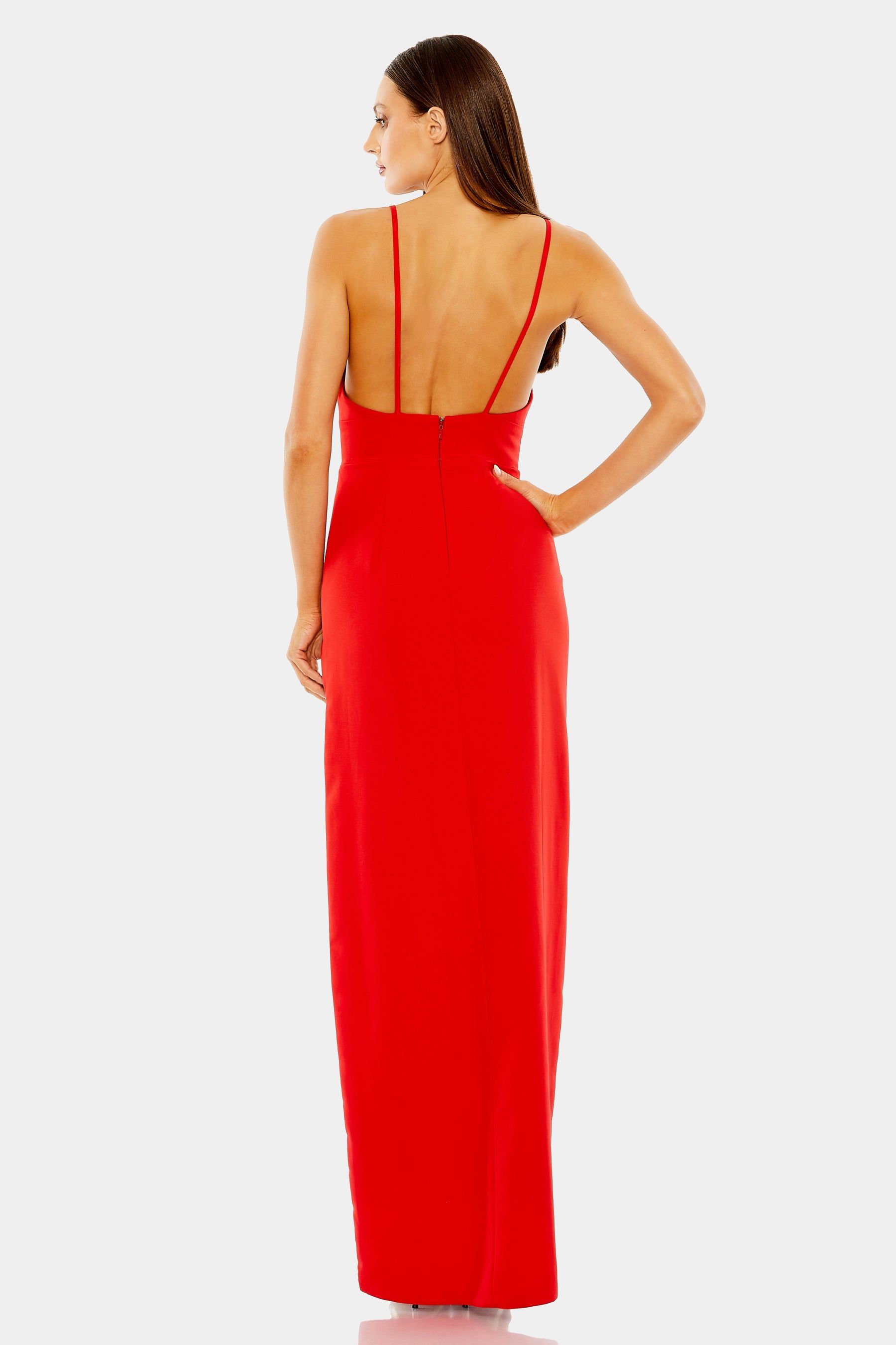 Thin Strap Cutout High Slit Gown sold by Lord & Taylor product image thumbnail 4