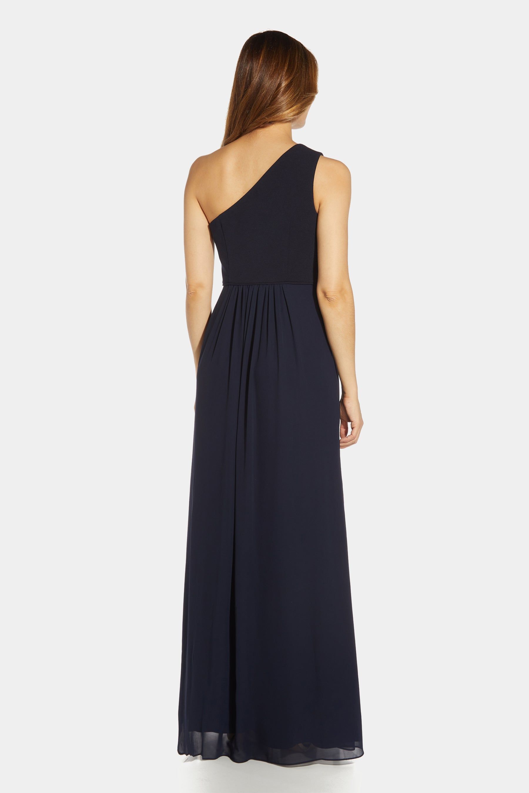 One Shoulder Chiffon Gown sold by Lord & Taylor product image thumbnail 3