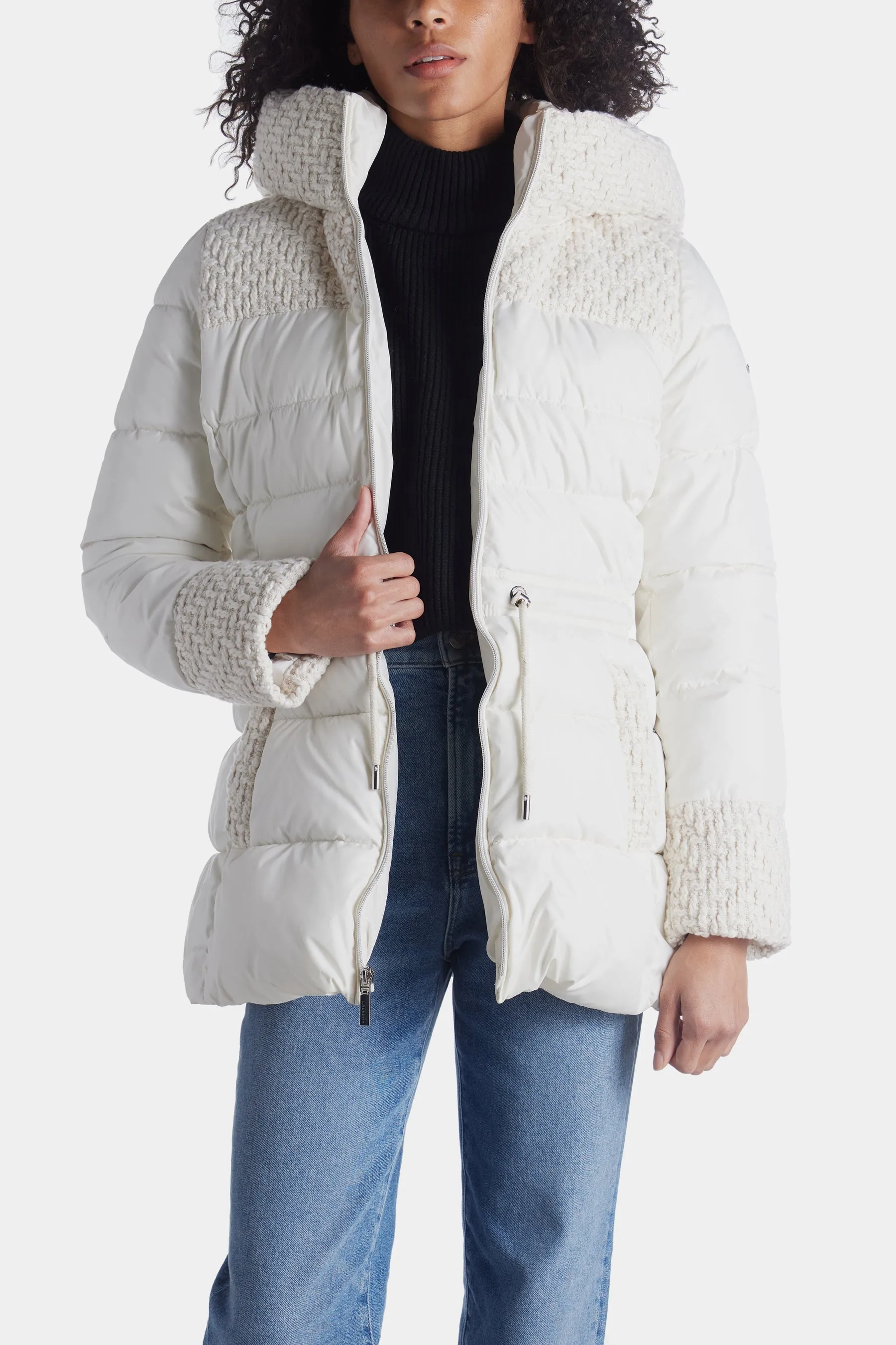 Petal & Solid Chunky Knit Puffer sold by Lord & Taylor product image thumbnail 2
